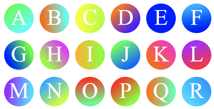 Randomly generated avatars